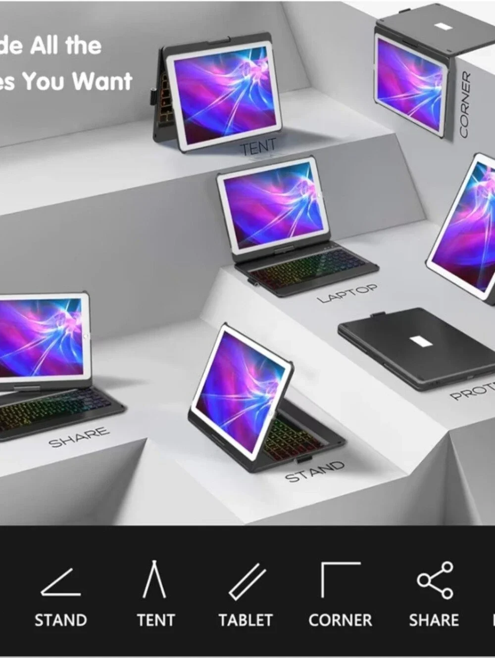 Wireless Bluetooth Keyboard Case